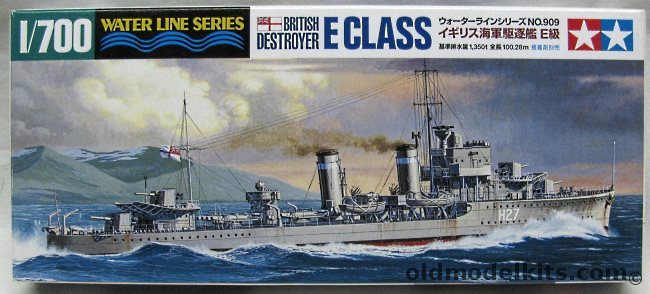 Tamiya 1/700 E Class British Destroyer, 909 plastic model kit